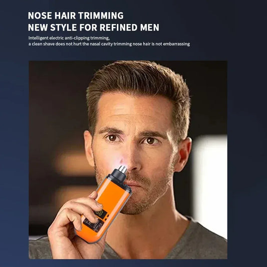 Rechargeable Nose Trimmer Designed For Safe, Quick, And Effortless Hair Removal 
