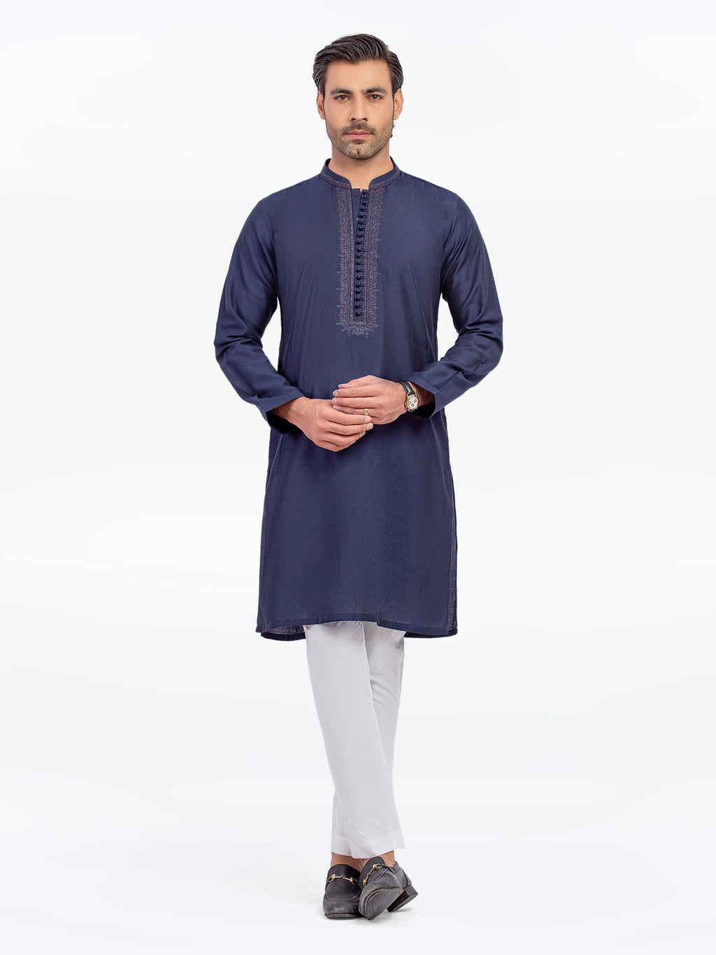 Embroidered Blended Kurta - EMTKC5-151