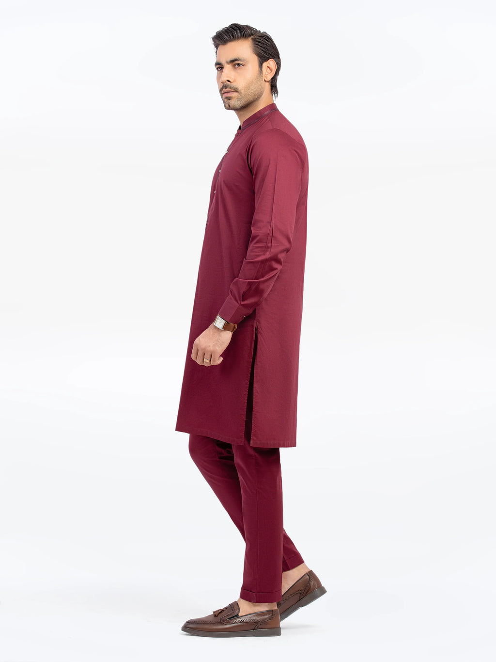 Embroidered Cotton Kurta Pajama - EMTKPT5-065