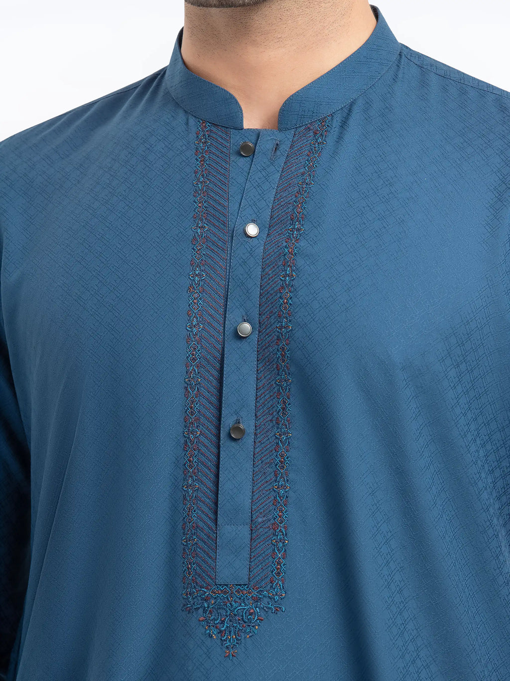 Embroidered Dobby Kurta - EMTK5-99526