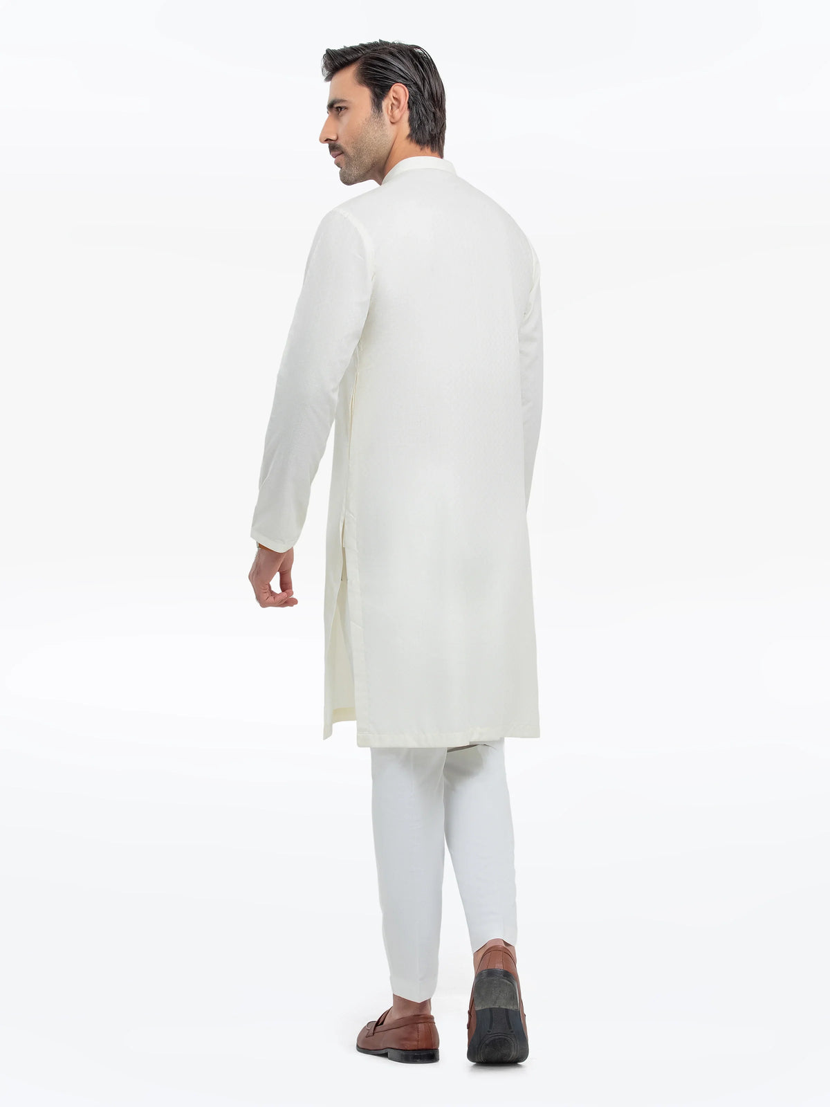 Embroidered Dobby Kurta - EMTK5-99528