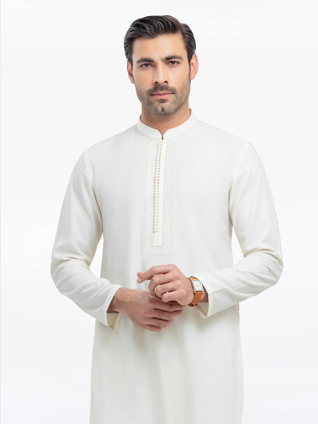 Embroidered Dobby Kurta - EMTK5-99528