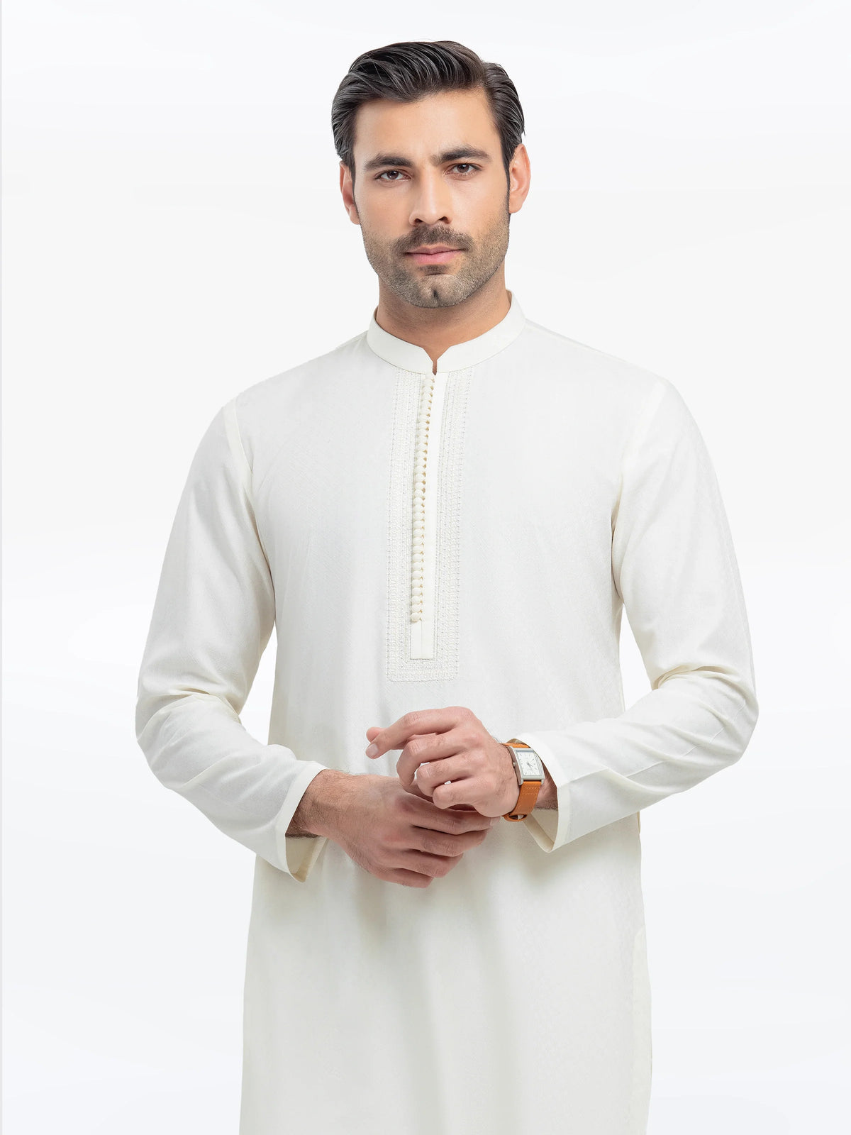 Embroidered Dobby Kurta - EMTK5-99528