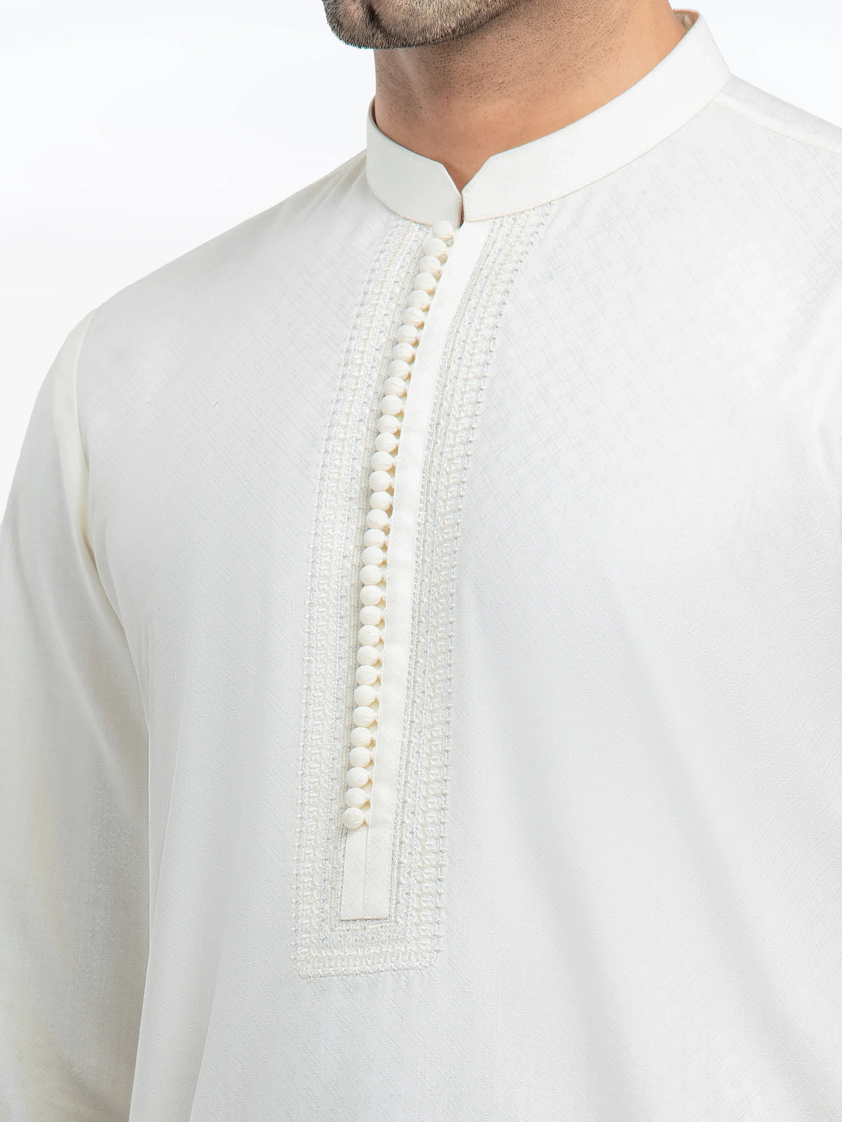 Embroidered Dobby Kurta - EMTK5-99528