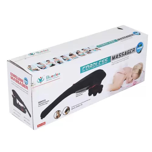 Blue idea Rechargeable Cordless Massager with different heads