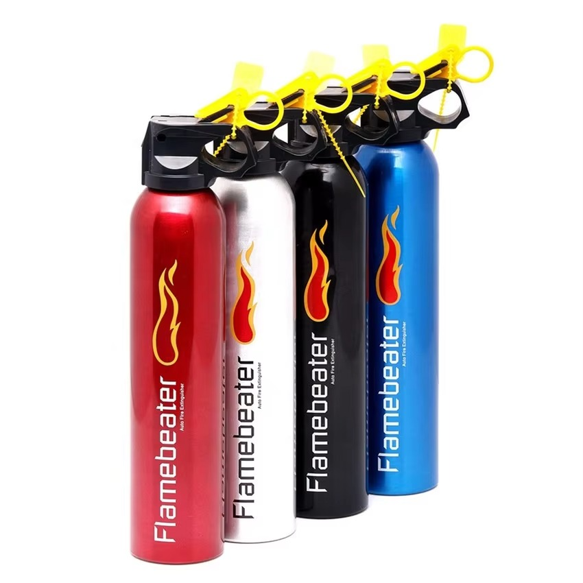 Universal Motorcycle Fire Extinguisher Bottle – 500gram - Heavy-Duty Metal Body with Mounting Bracket