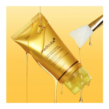 Medicube Turmeric Overnight Wrapping Peel Off Mask For Glowing Elastic Skin - Made In Korea