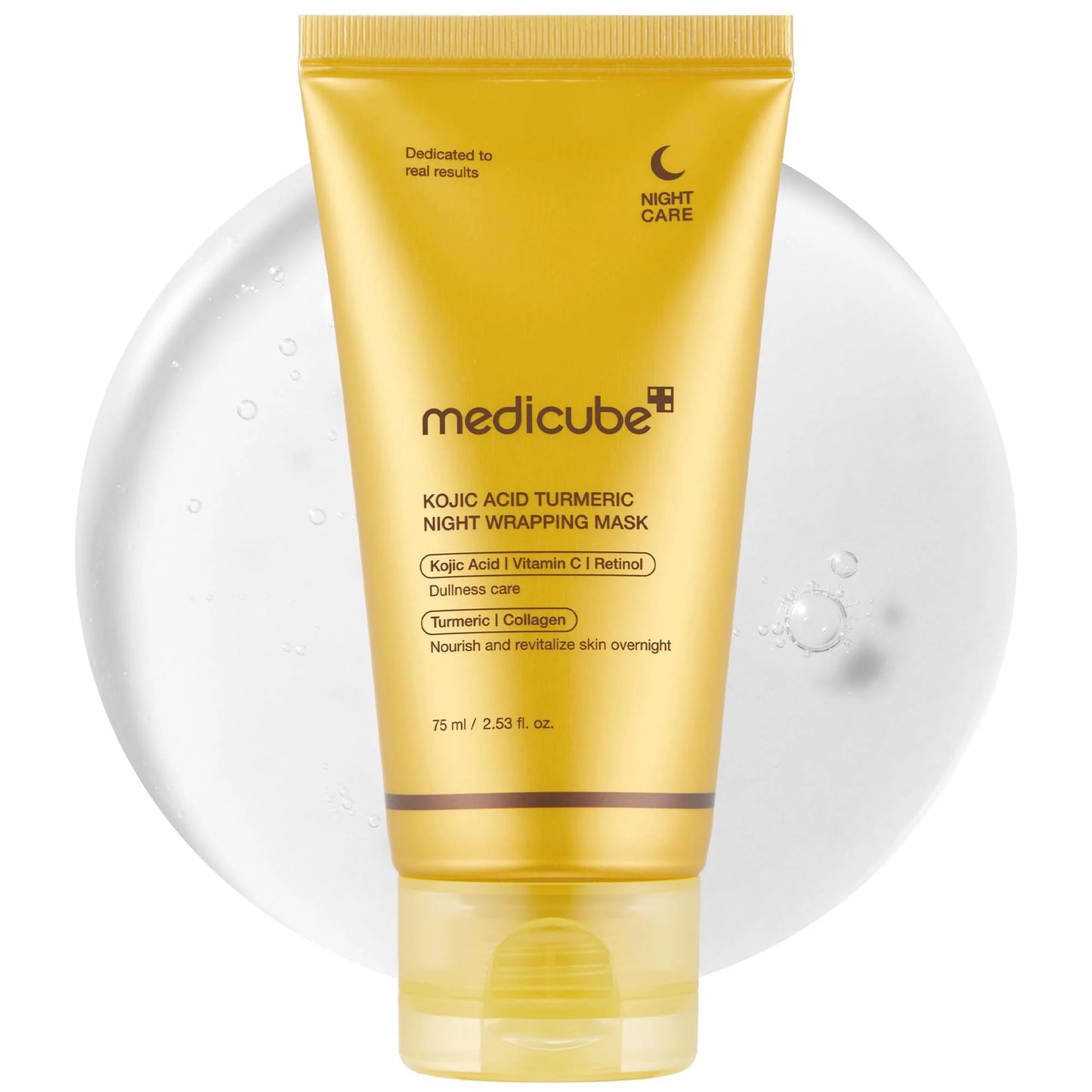 Medicube Turmeric Overnight Wrapping Peel Off Mask For Glowing Elastic Skin - Made In Korea