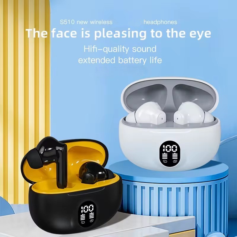 Professional Display Stereo 895B Wireless Bluetooth Earbuds
