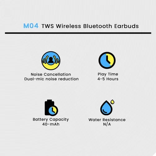 Professional Display Stereo 895B Wireless Bluetooth Earbuds