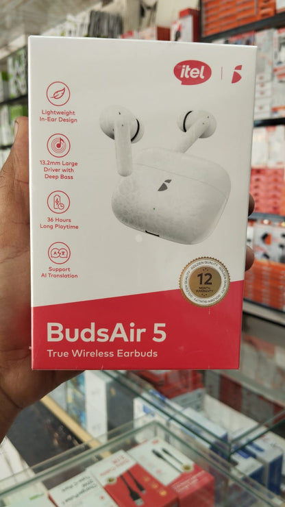 Itel BudsAir 5 True Wireless Earbuds – Bluetooth