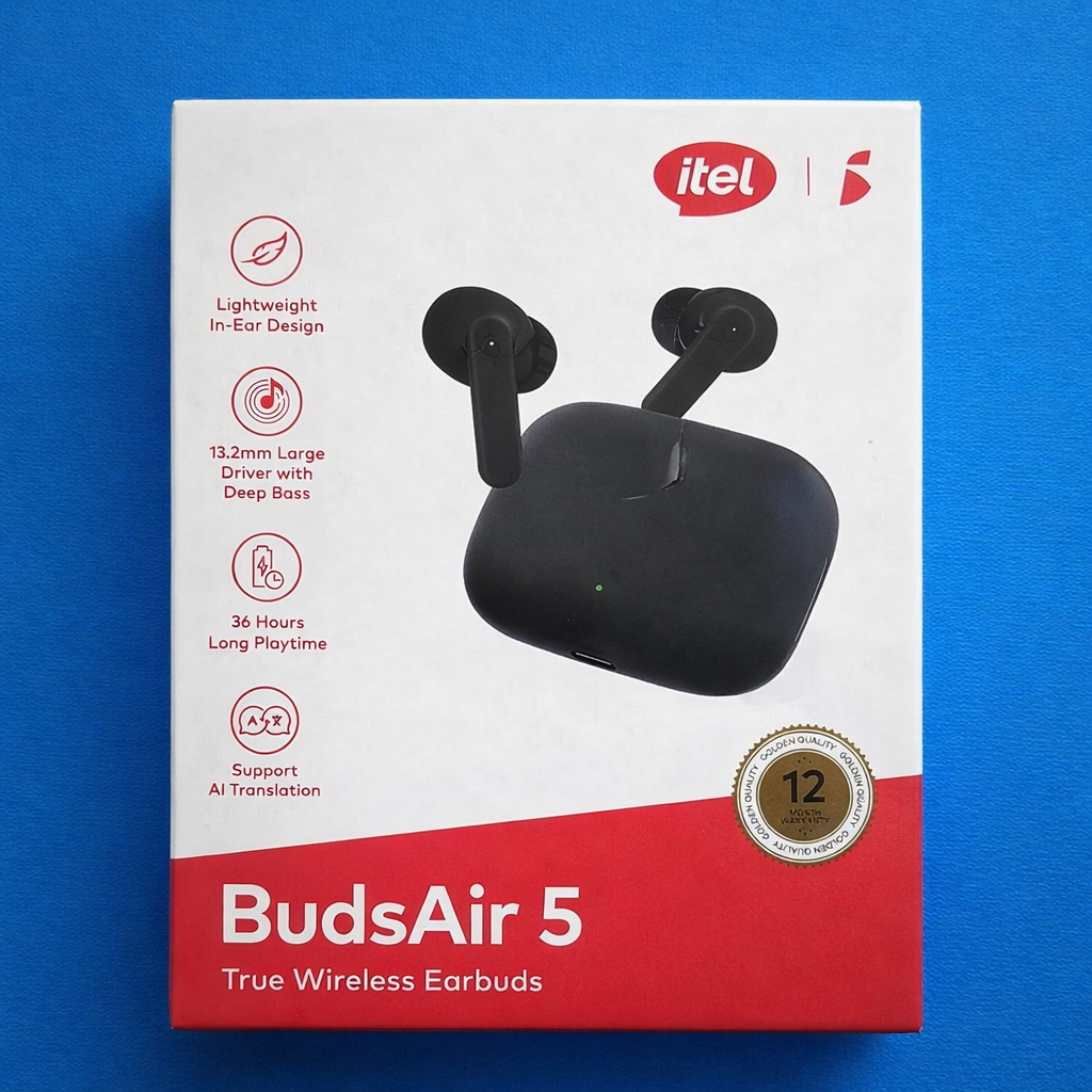 Itel BudsAir 5 True Wireless Earbuds – Bluetooth