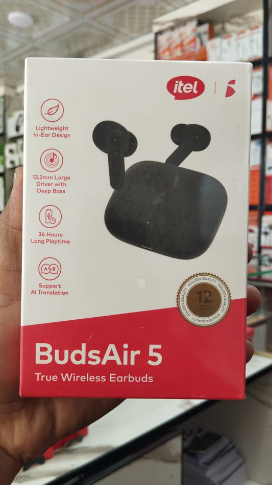 Itel BudsAir 5 True Wireless Earbuds – Bluetooth