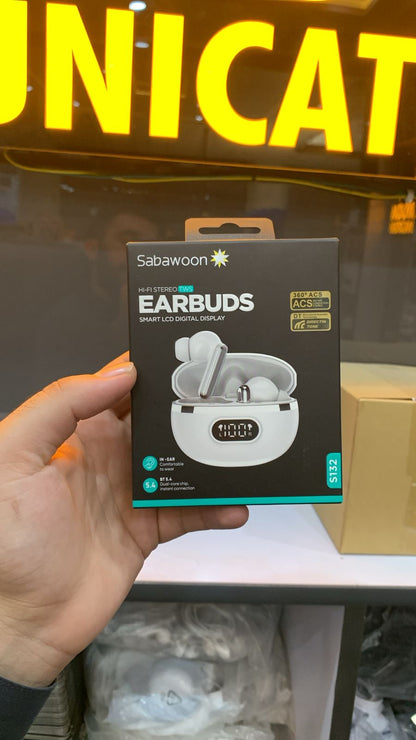 Sabawoon Smart Digital Display Wireless Earbuds g
