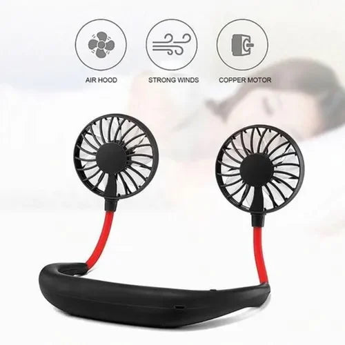 Rechargeable 3 Speed Neck Fan - Hanging Sports Neck Fan