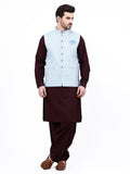 Embroidered Cotton Waistcoat - EMTWCC21-112