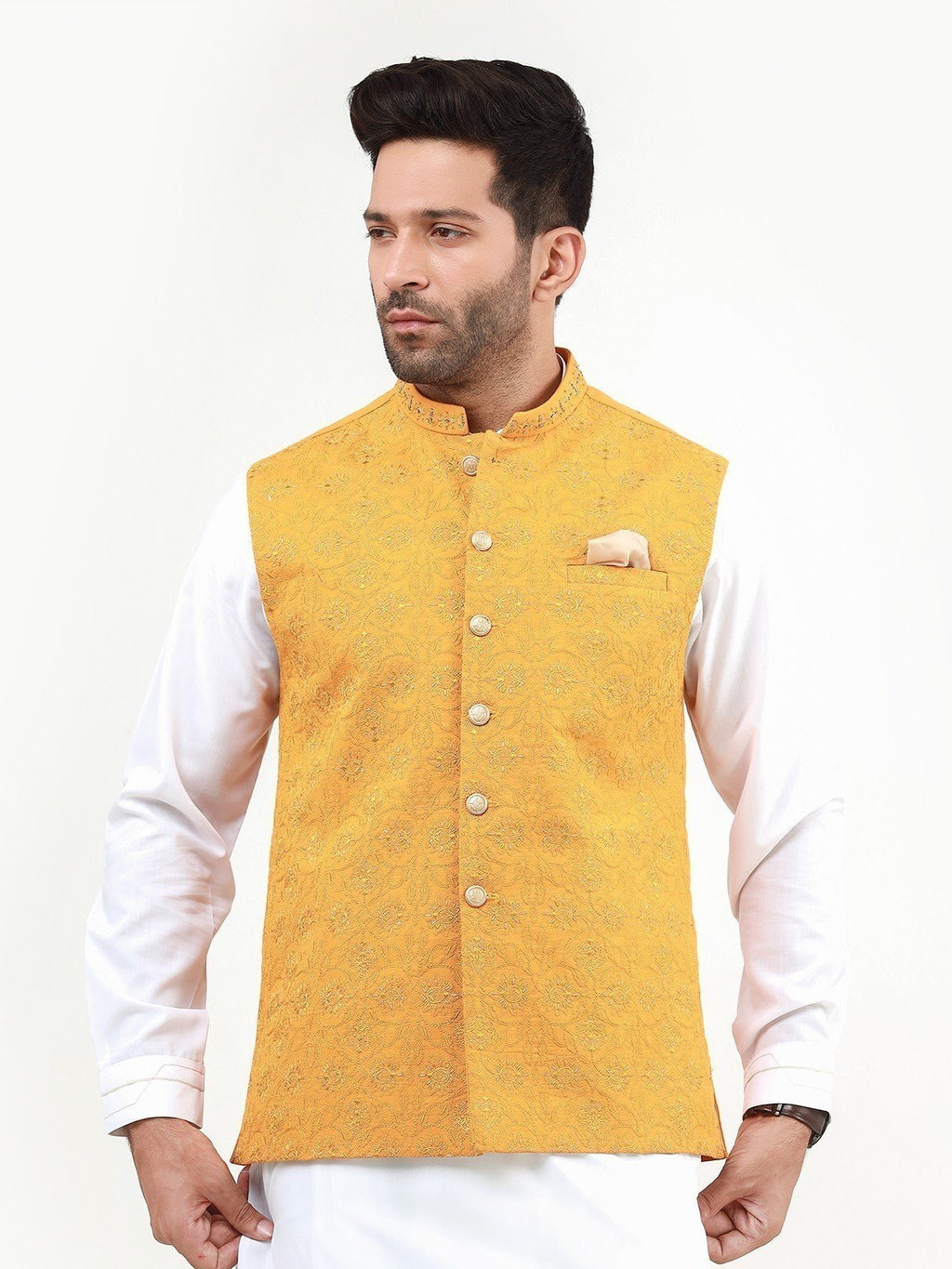 Embroidered Khaddar Waistcoat - EMTWCC22-130