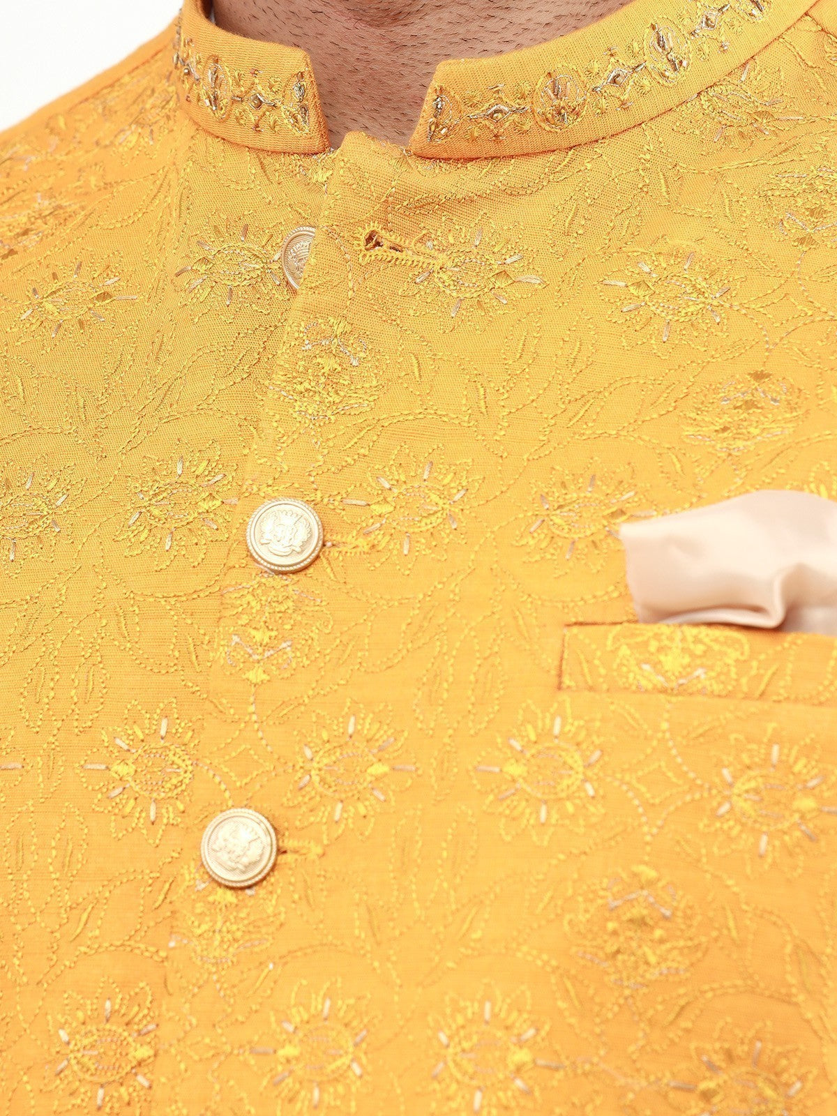 Embroidered Khaddar Waistcoat - EMTWCC22-130