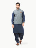 Embroidered Cotton Waistcoat - EMTWCC22-132