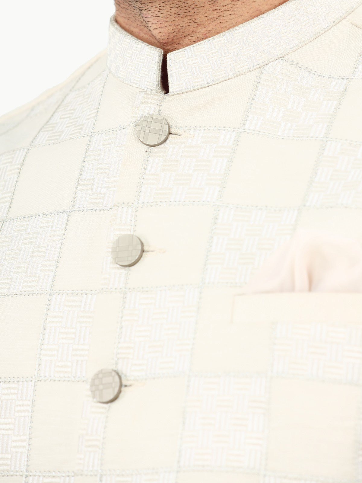Embroidered Cotton Waistcoat - EMTWCC22-135