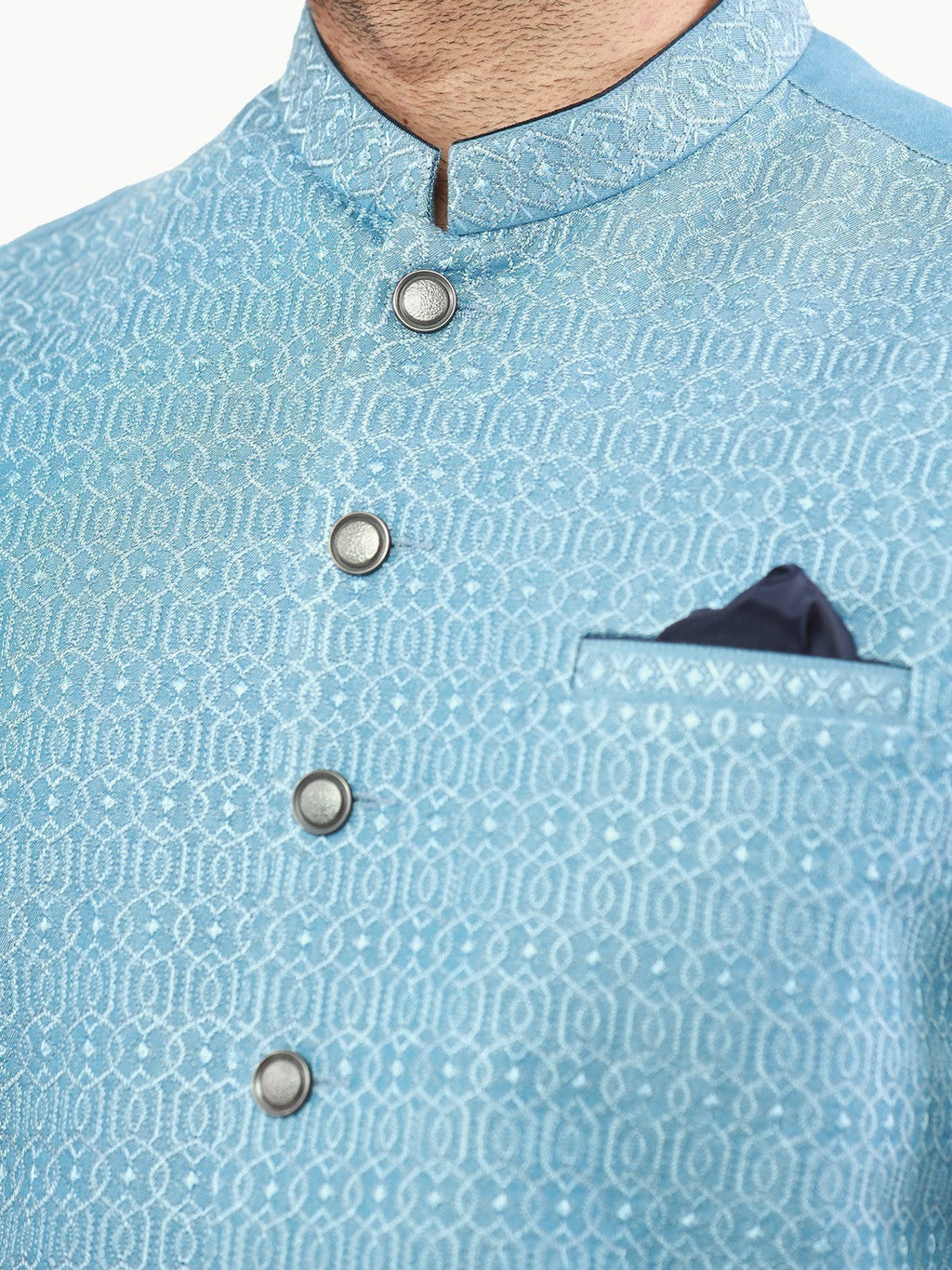 Embroidered Cotton Waistcoat - EMTWC22-35811