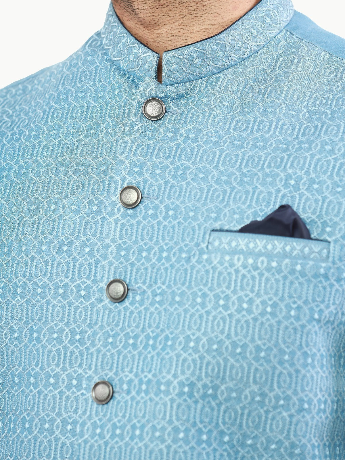 Embroidered Cotton Waistcoat - EMTWC22-35811