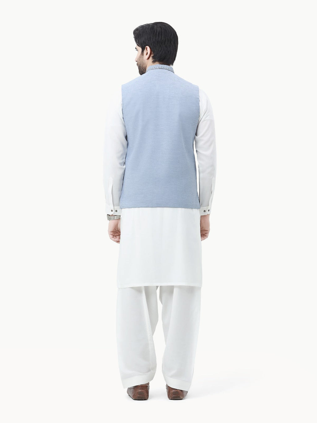 Embroidered Cotton Waistcoat - EMTWCC22-143