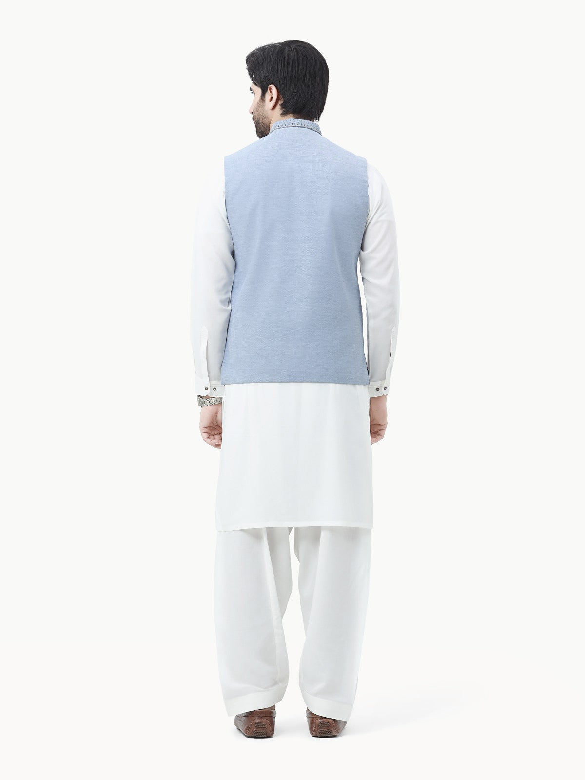 Embroidered Cotton Waistcoat - EMTWCC22-143