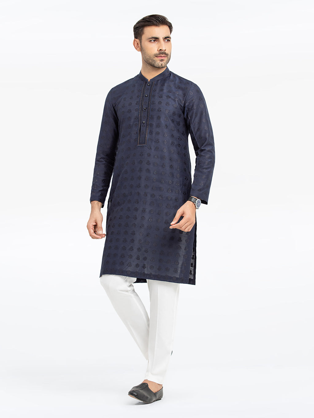 Embroidered Blended Kurta - EMTKC24-121