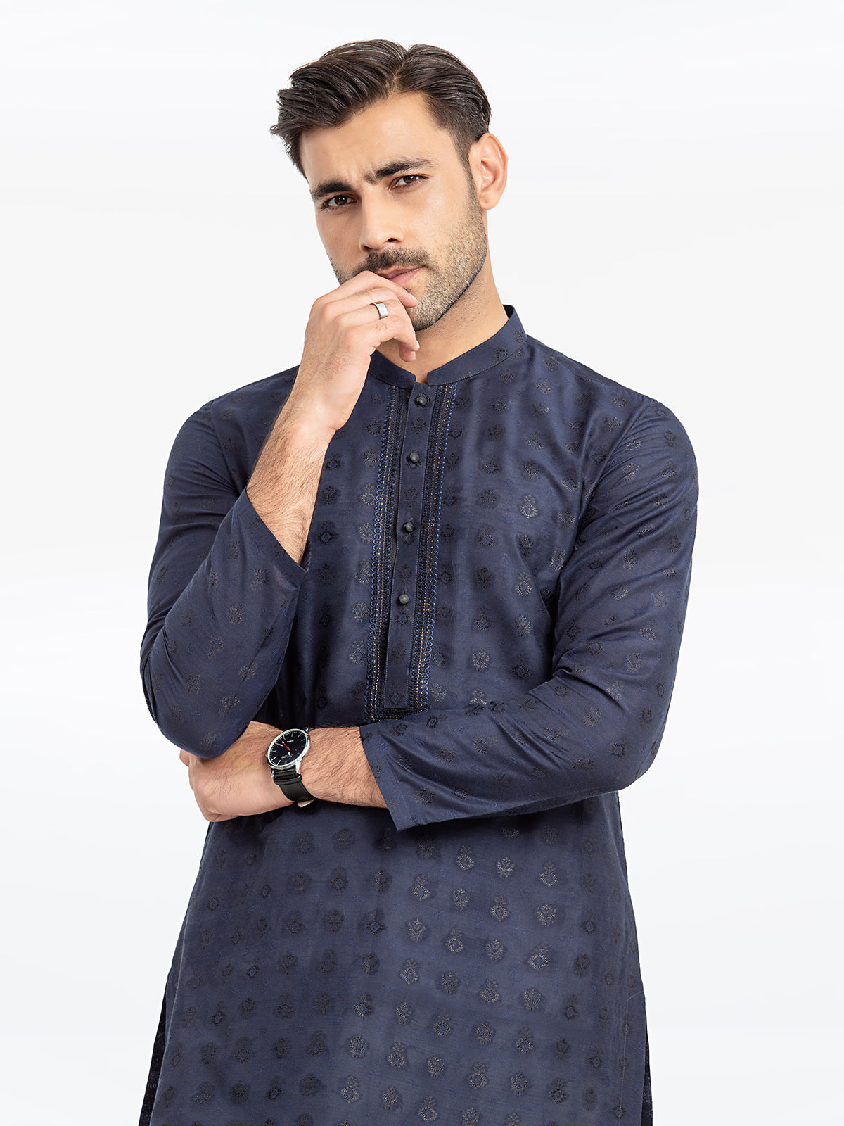 Embroidered Blended Kurta - EMTKC24-121
