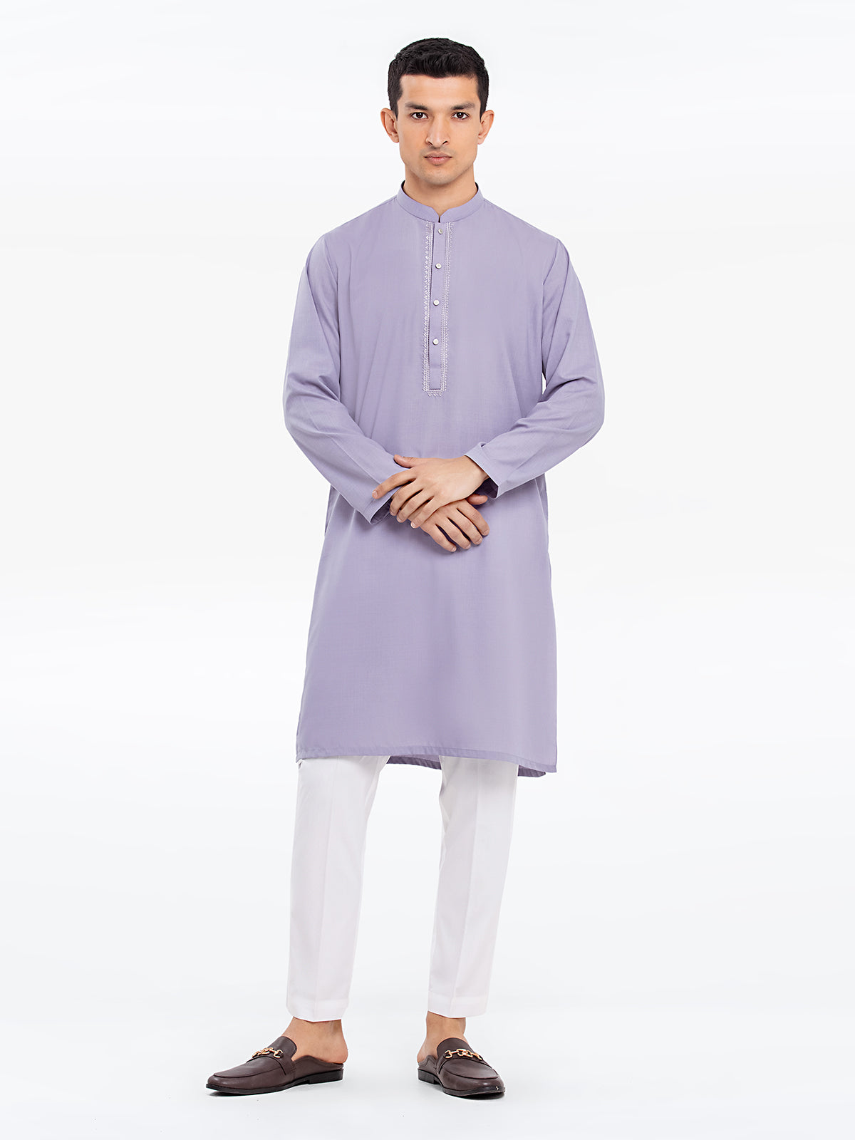Embroidered Blended Kurta - EMTK24S-41113