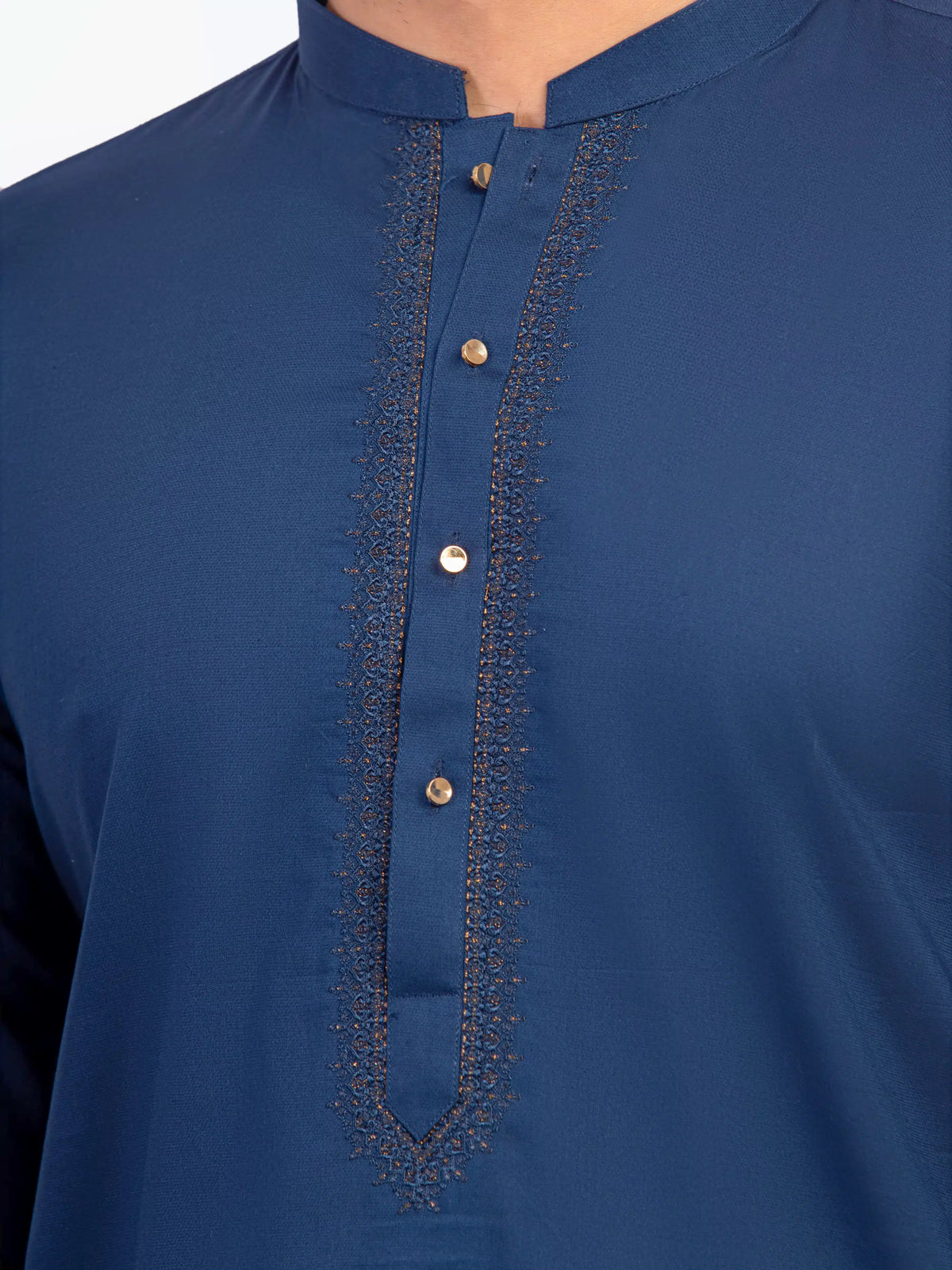 Embroidered Cotton Kurta Pajama - EMTKPT5-064