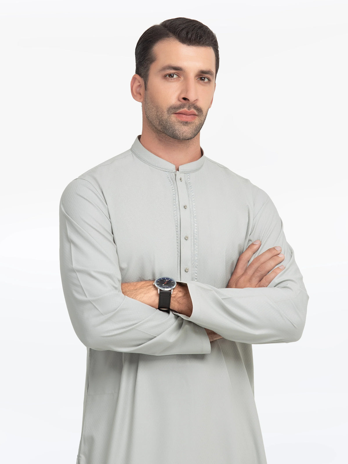 Embroidered Dobby Kurta - EMTK5-99541