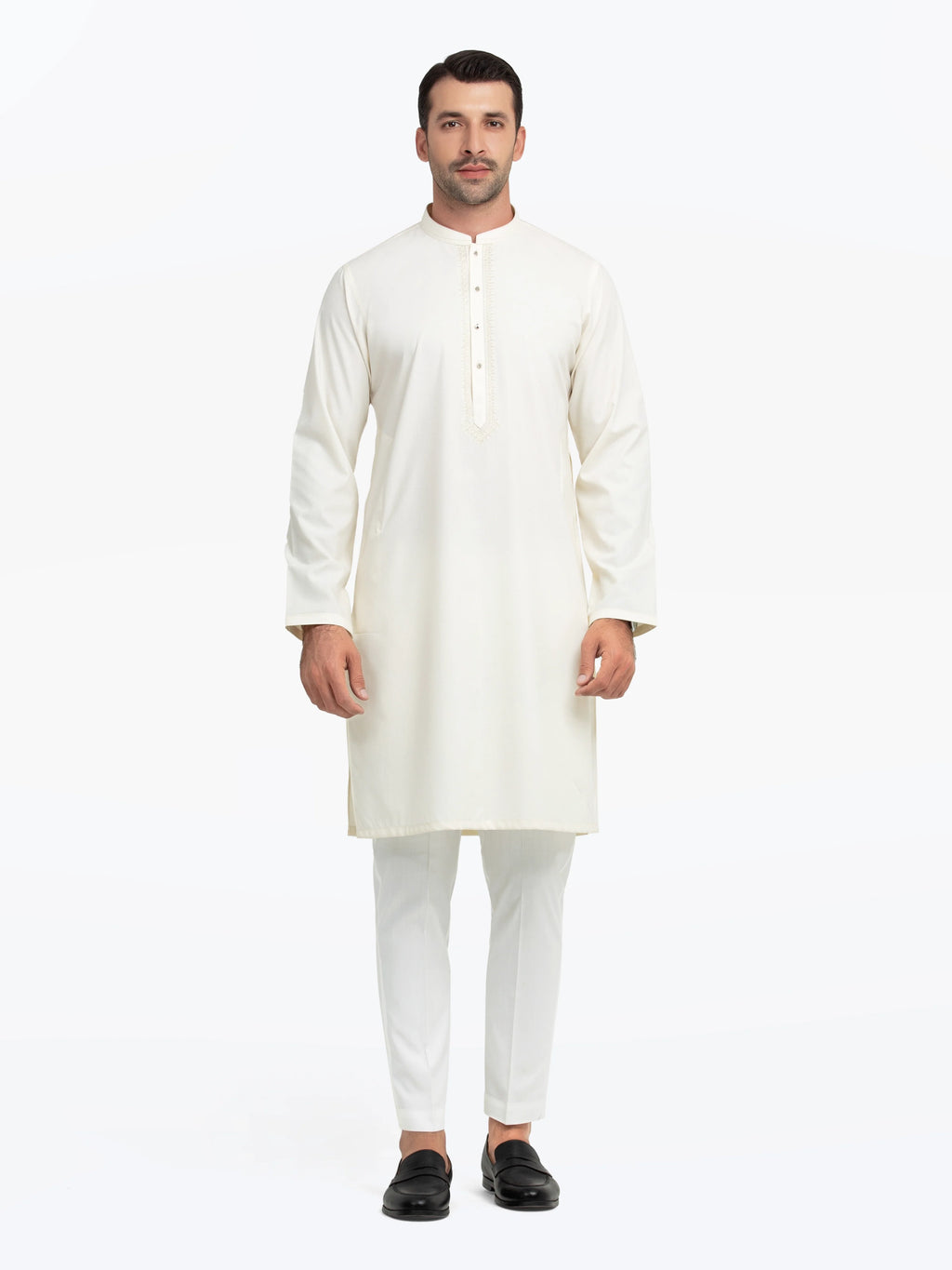 Embroidered Dobby Kurta - EMTK5-99544