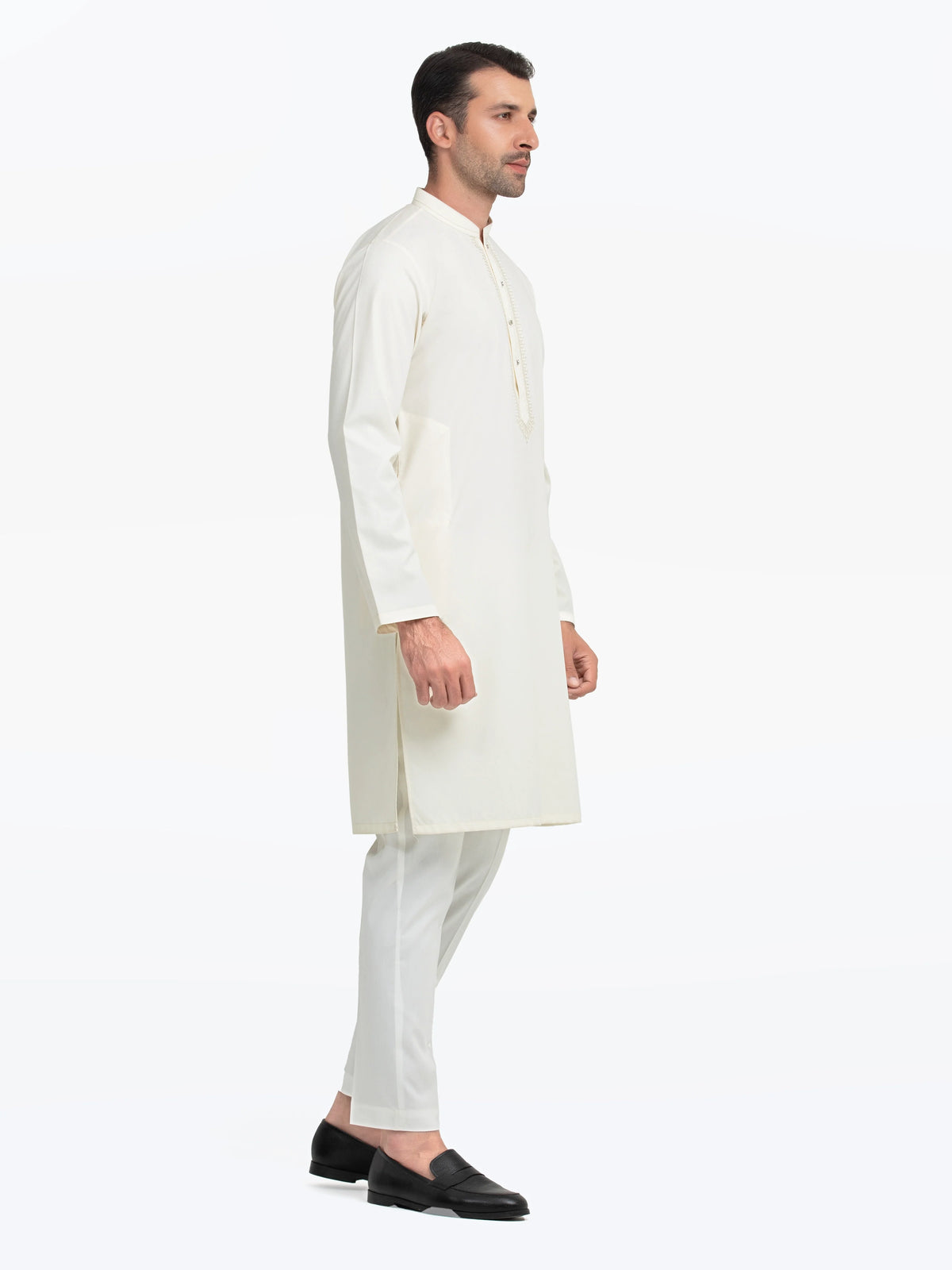 Embroidered Dobby Kurta - EMTK5-99544