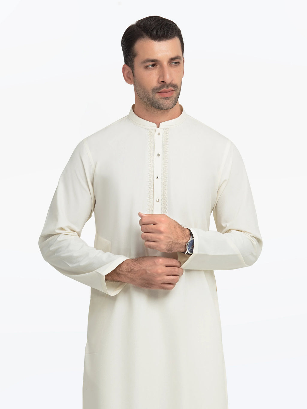 Embroidered Dobby Kurta - EMTK5-99544
