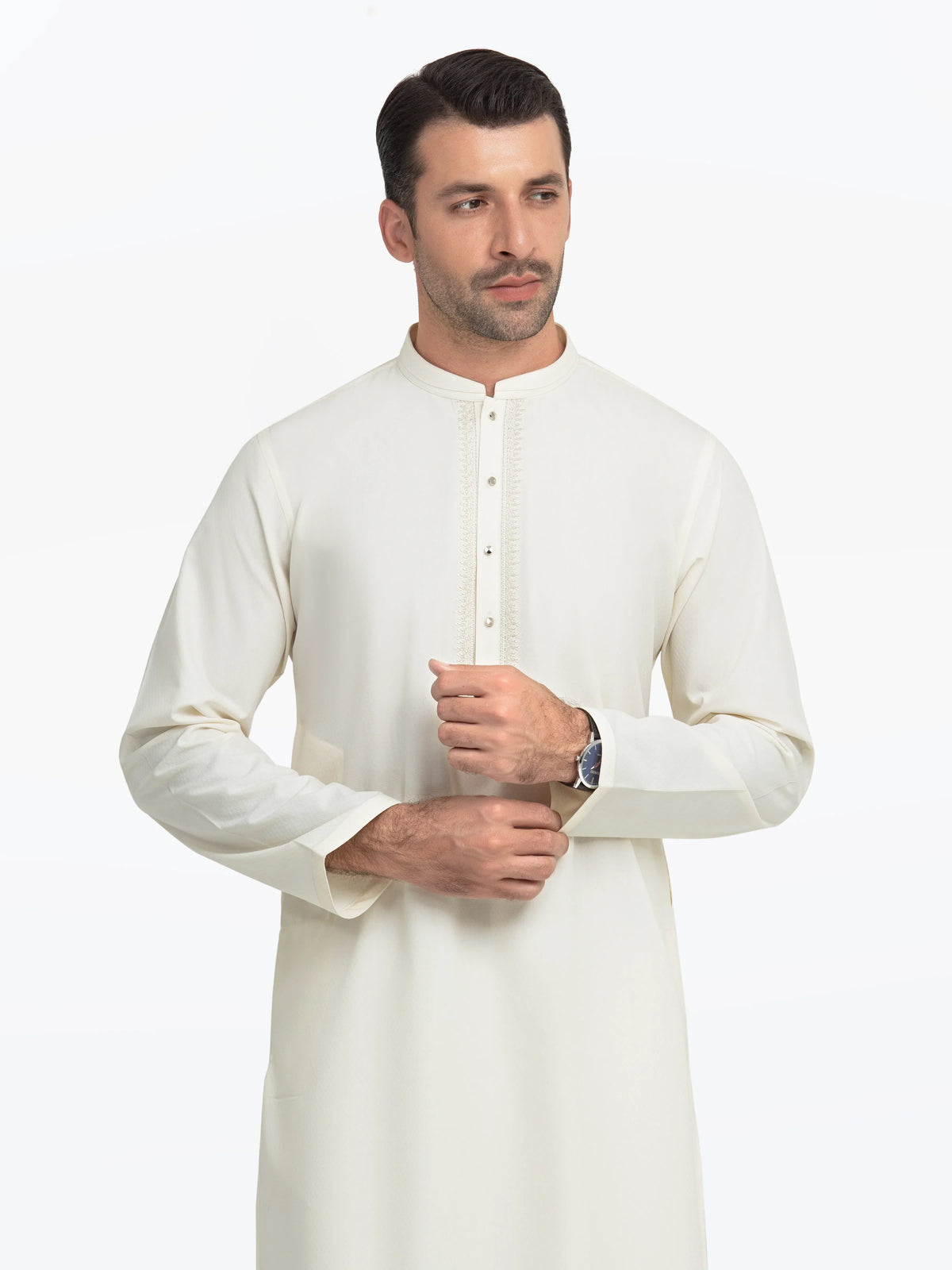 Embroidered Dobby Kurta - EMTK5-99544