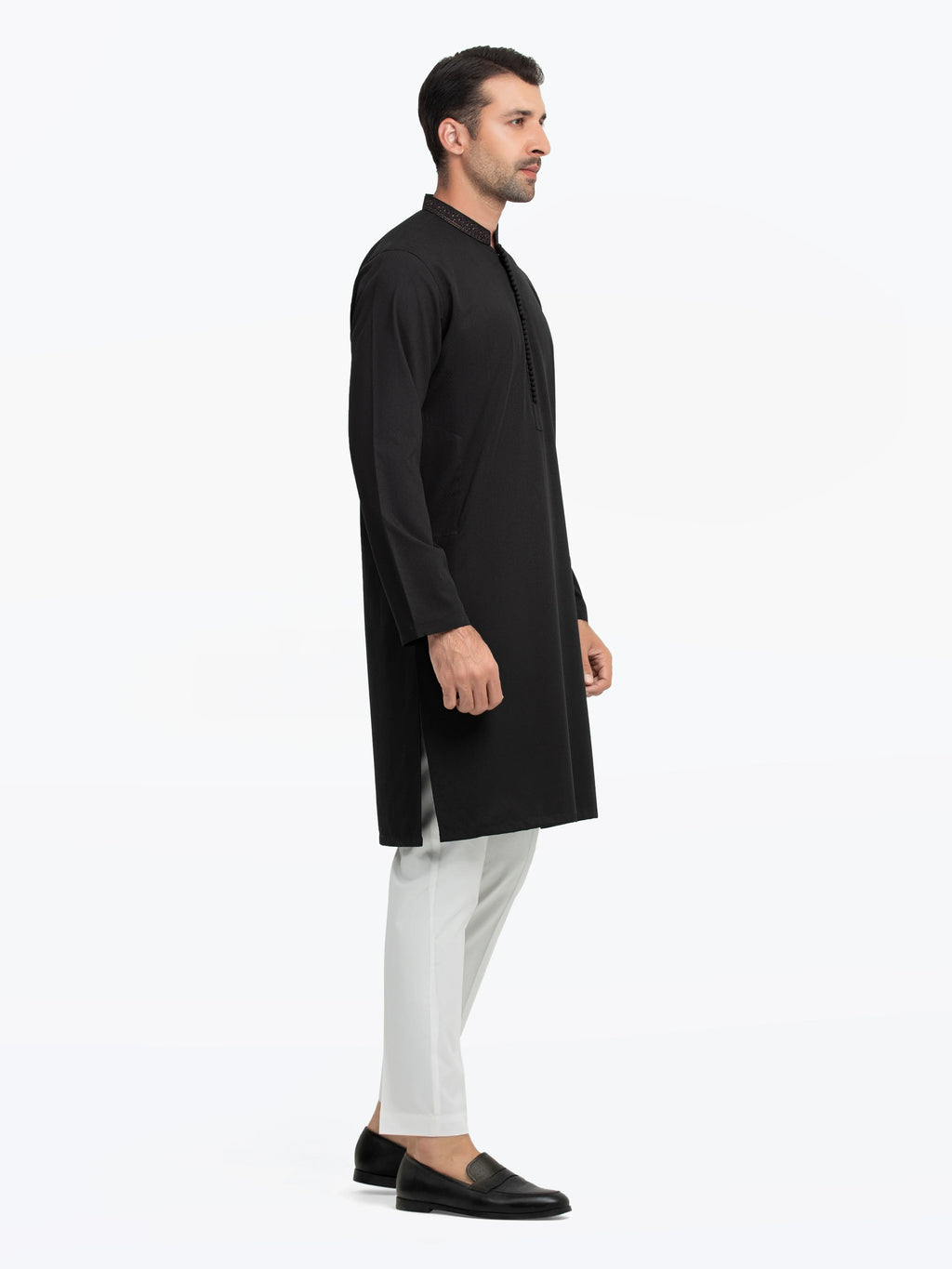 Embroidered Dobby Kurta - EMTK5-99549