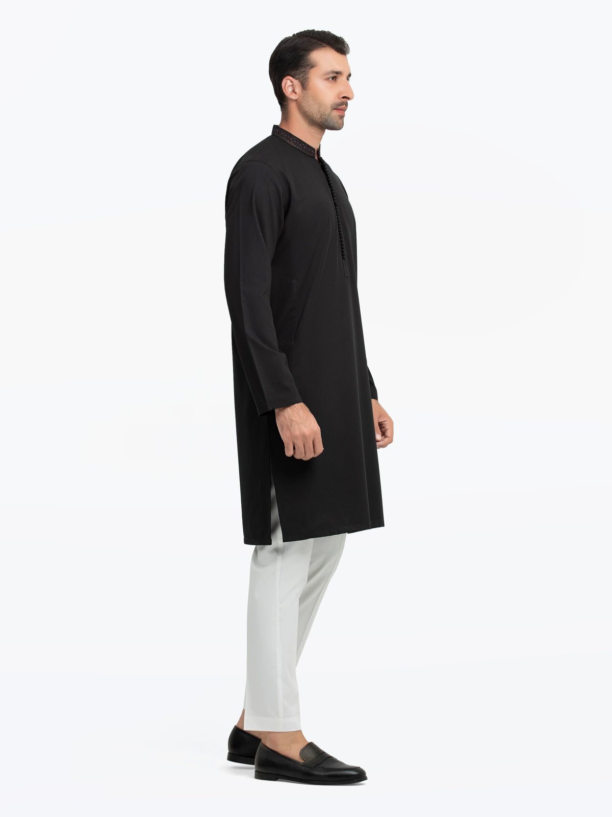 Embroidered Dobby Kurta - EMTK5-99549