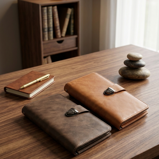 Men’s Large Capacity Leather Wallet | Zipper Closure | Multiple Card Slots | Stylish & Durable Bifold Design | Camel Brown