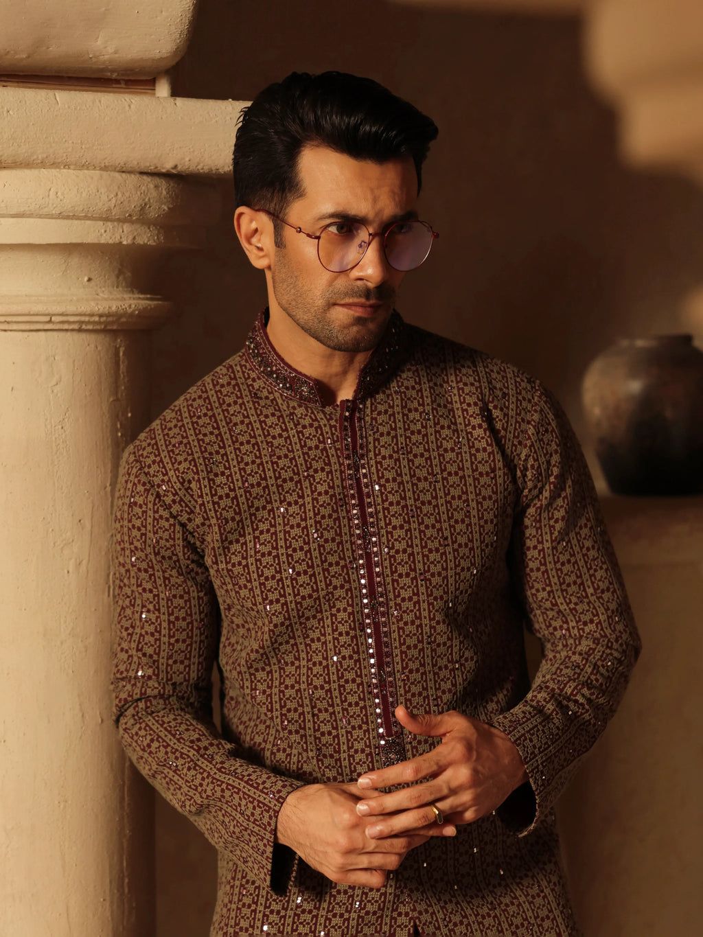 Embroidered Viscose Kurta Pajama - ECMTKP5-005