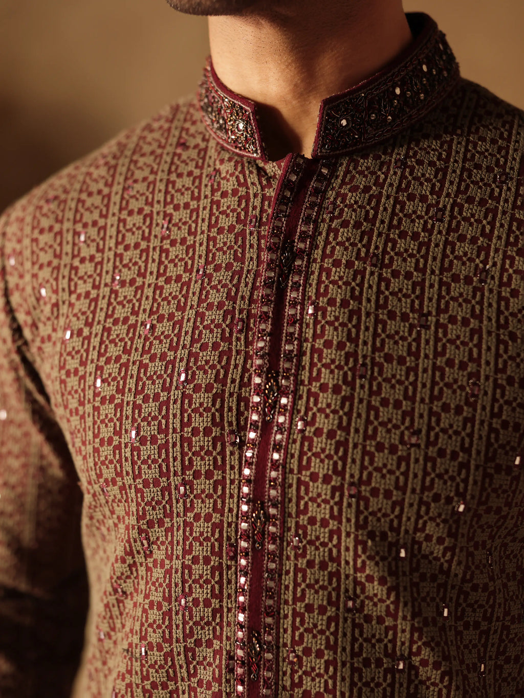 Embroidered Viscose Kurta Pajama - ECMTKP5-005