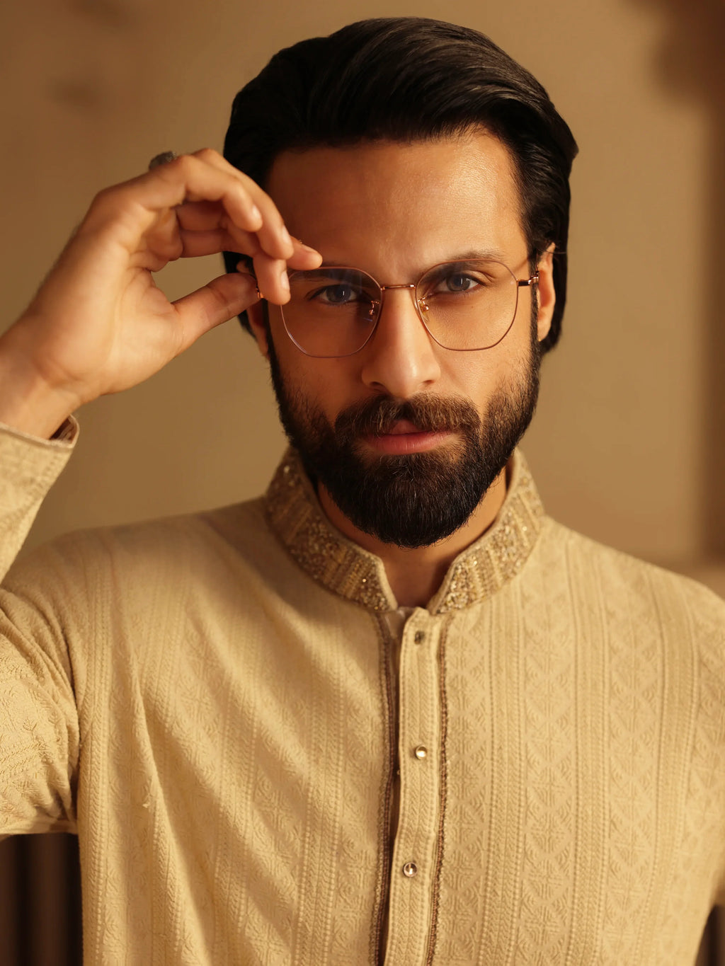 Embroidered Viscose Kurta Pajama - ECMTKP5-006