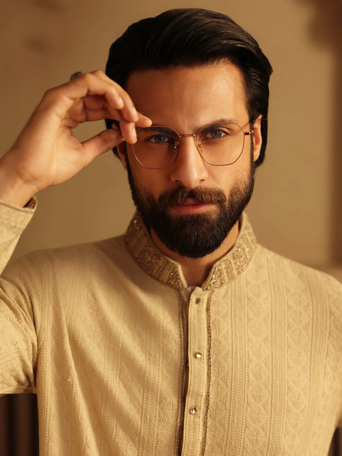 Embroidered Viscose Kurta Pajama - ECMTKP5-006