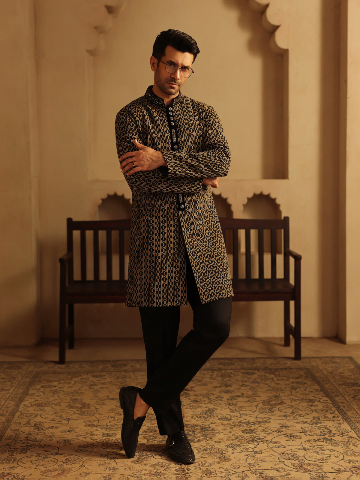 Embroidered Viscose Kurta Pajama - ECMTKP5-007