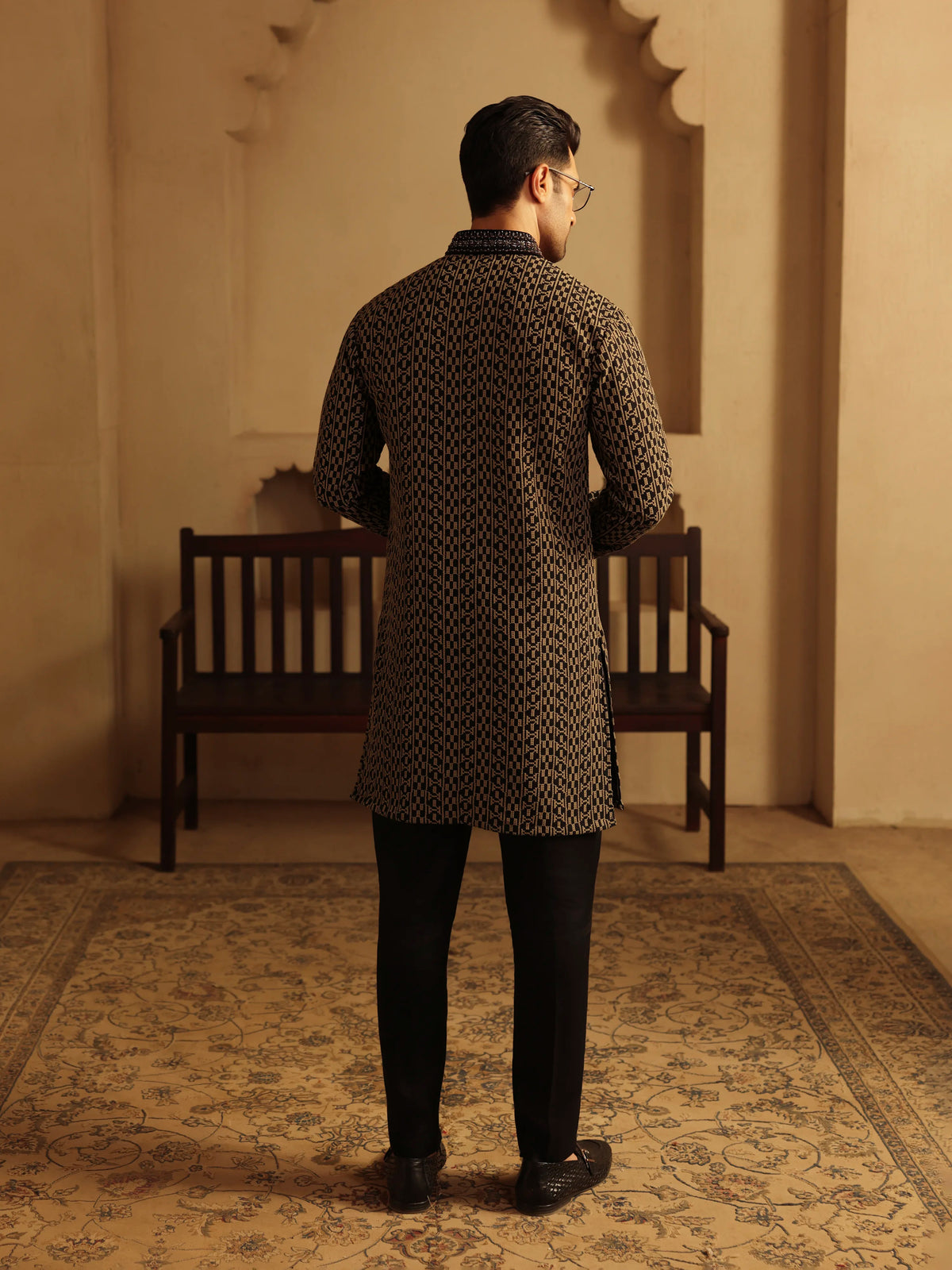 Embroidered Viscose Kurta Pajama - ECMTKP5-007