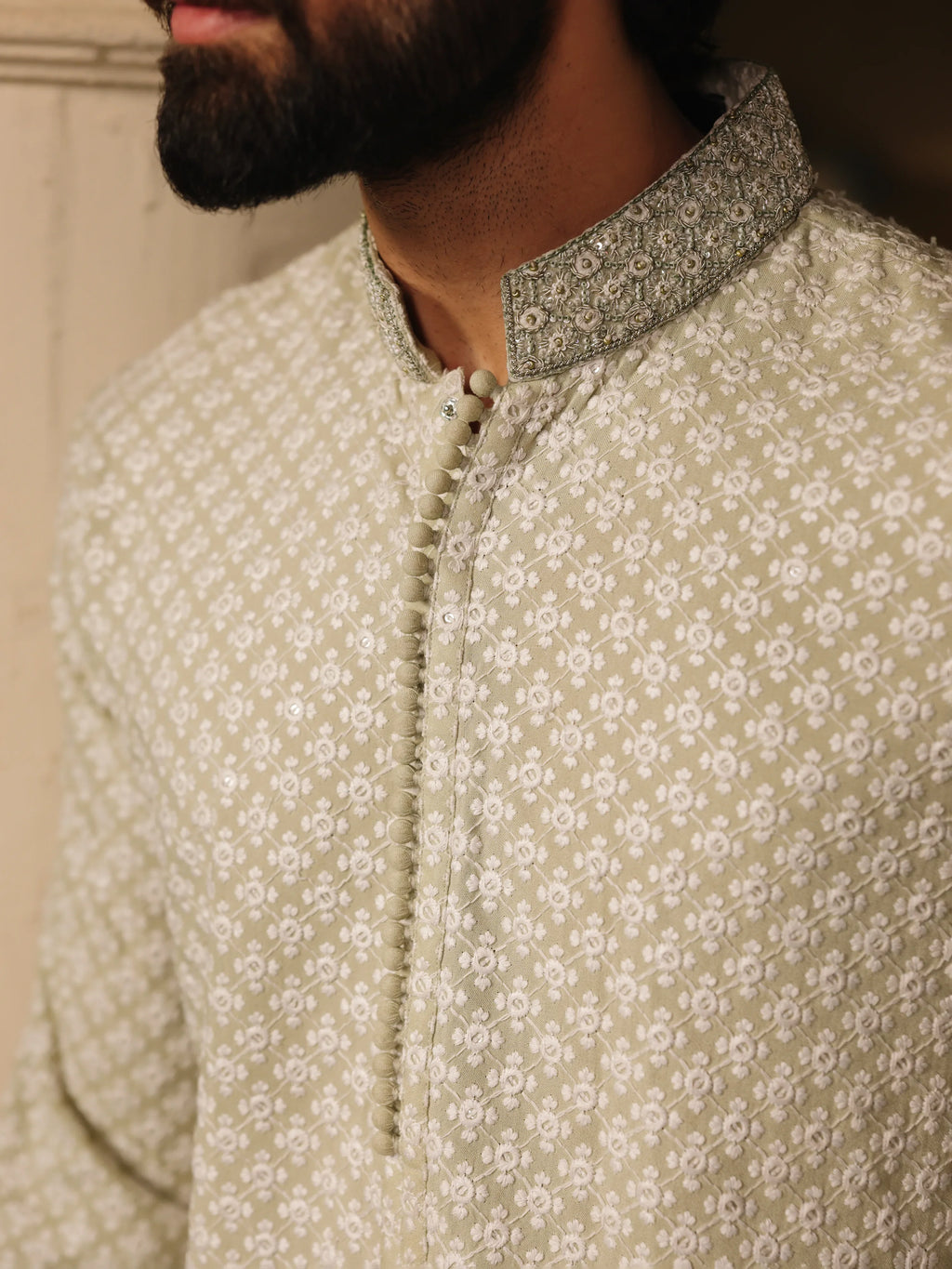 Embroidered Viscose Kurta Pajama - ECMTKP5-012