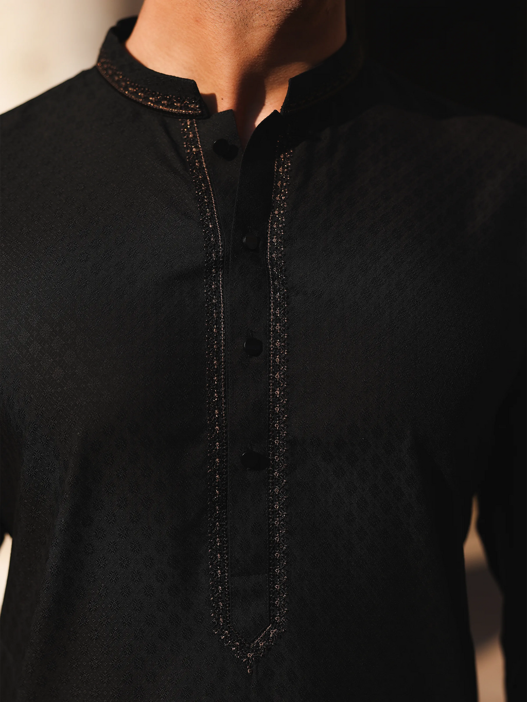 Embroidered Jacquard Waistcoat Suit - EMTWCS5-015