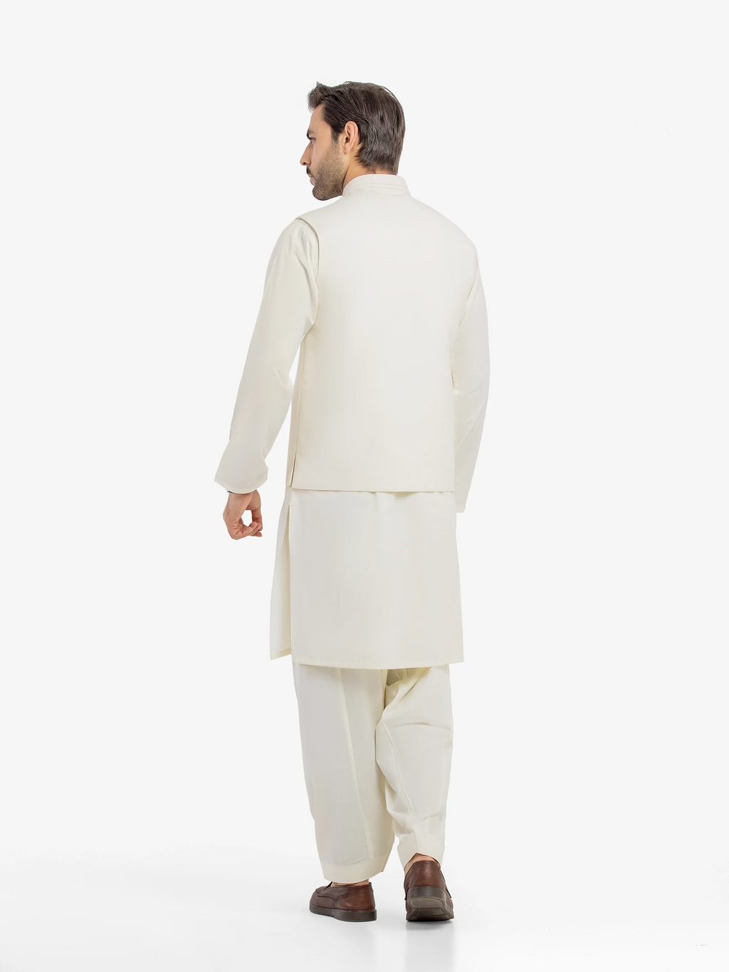 Embroidered Blended Waistcoat Suit - ECMTWCS5-030