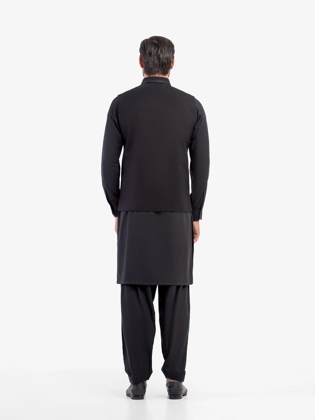 Embroidered Blended Waistcoat Suit - ECMTWCS5-031